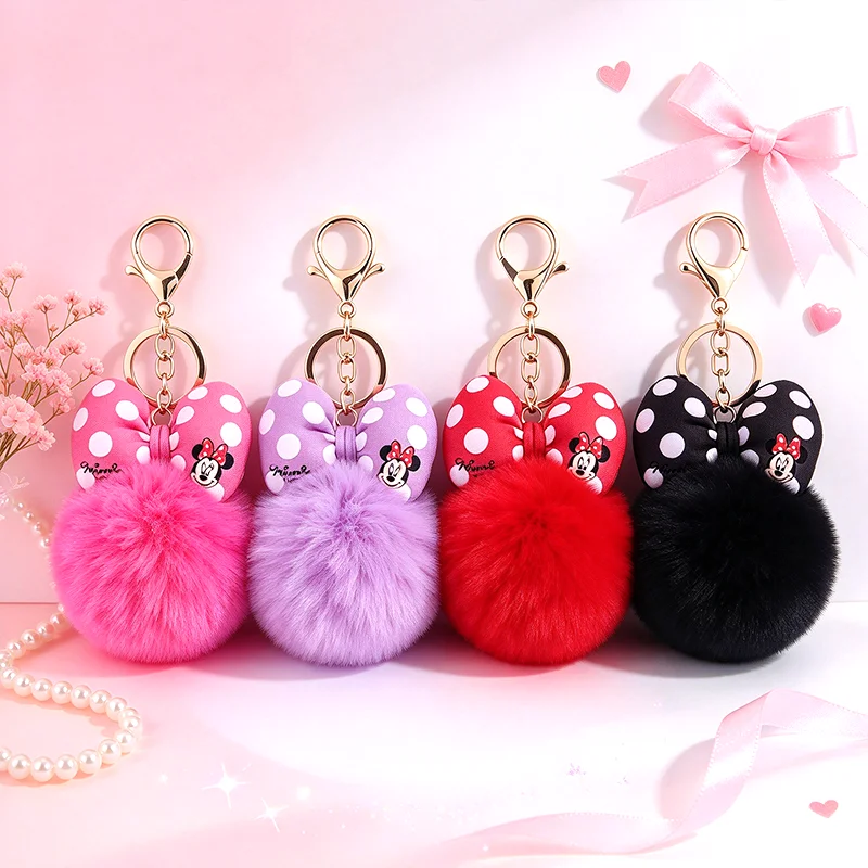 Disney Mickey Minnie,Lucifer Cat keychain，plush keychains, Couple keychains, women's keychains, creative shapes, bag charms