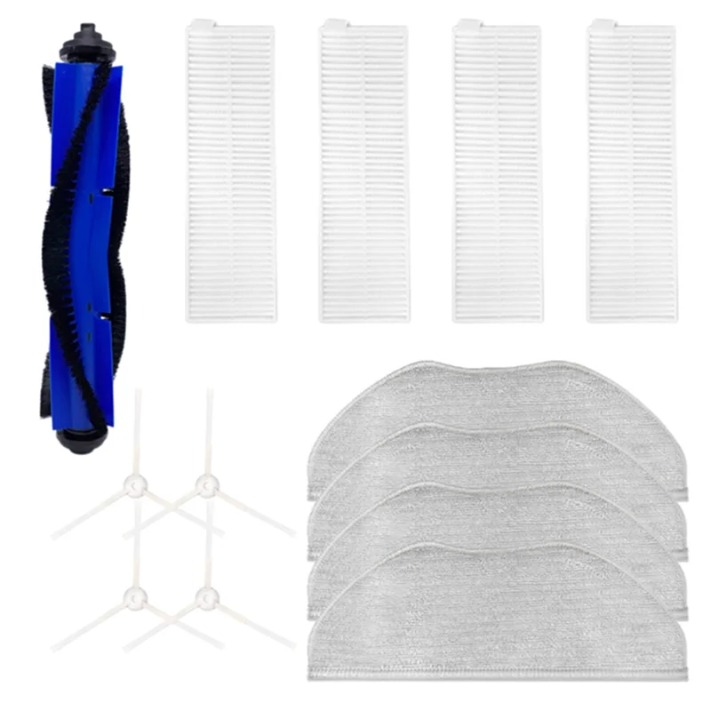 YCOC-Roller Spazzola Laterale Mop Filtro di Stoffa Per Tefal Rowenta X-Plorer Serie 95 RG7975WH RG7987WH Robot Aspirapolvere Pezzi di Ricambio