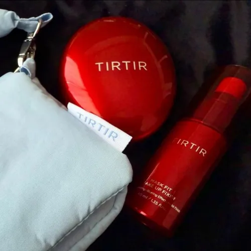 TIRTIR Red Air Cushion, crema BB de base líquida 21N 23N 55N, spray de ajuste duradero, tóner de leche, maquillaje coreano