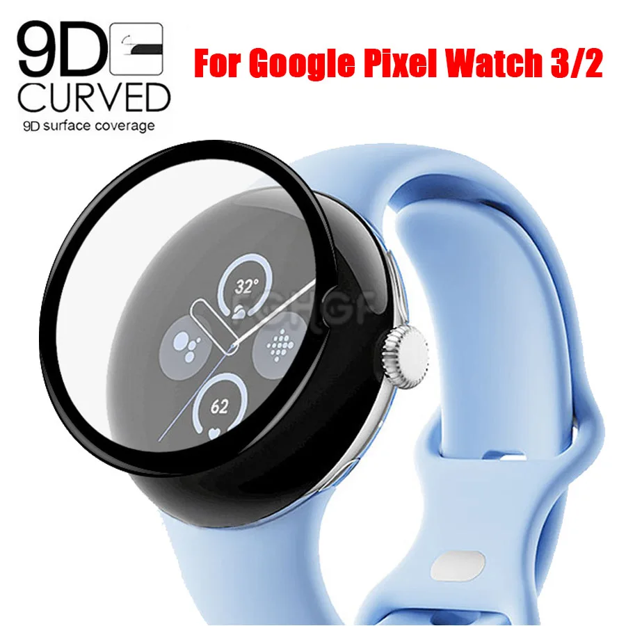 Film pelindung fleksibel lembut untuk Google Pixel Watch 3 41 45mm pelindung layar perlindungan penutup penuh penjaga untuk Google Pixel 3 2