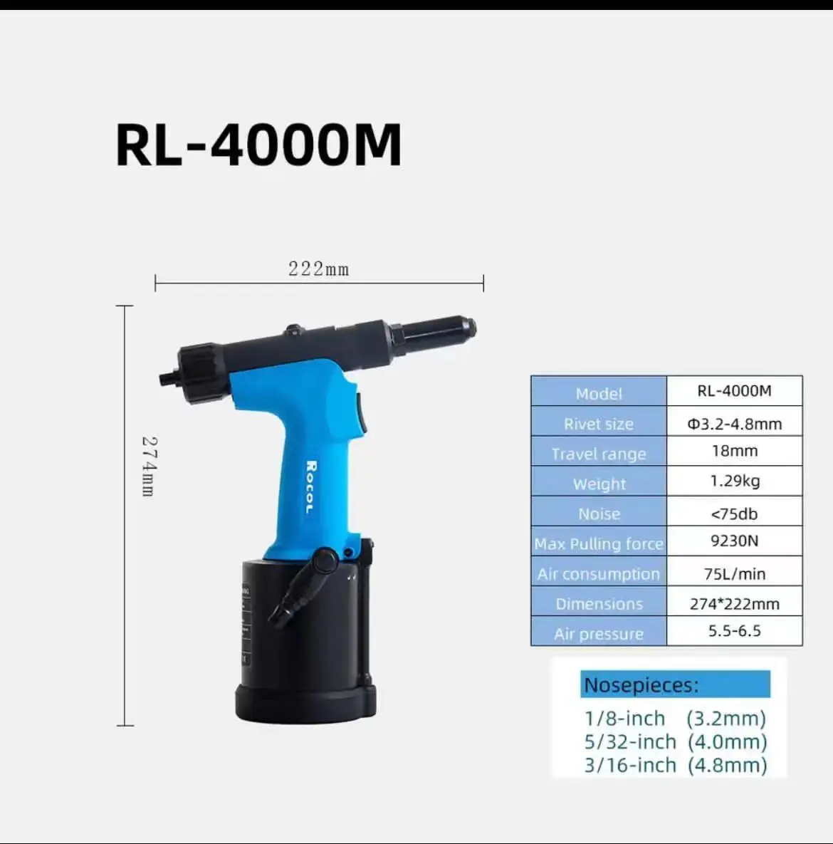 RL-4000M Penumatic air Riveter  air Riveter Rivet Tool
