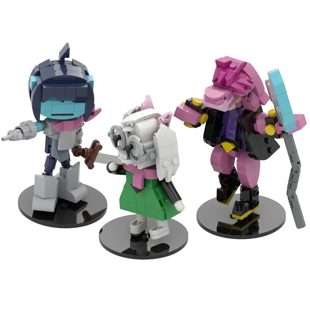 مجموعة مكعبات البناء Deltarune Ralsei Kris Susie Dark Prince Wizard Figure مجموعة نماذج قابلة للجمع لمحبي الكبار والاعبين #6