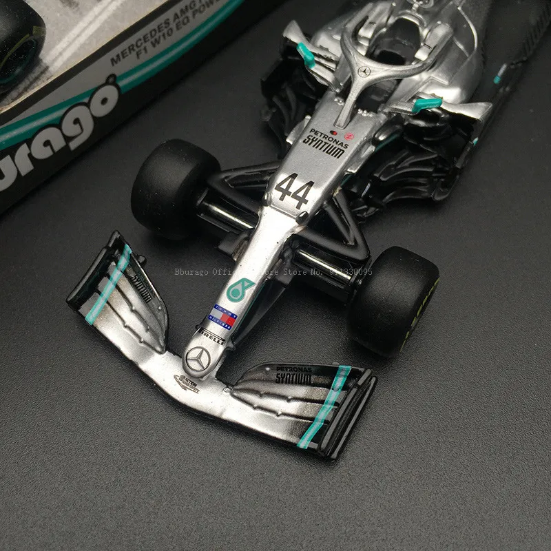 Bburago 1:43 2019 Mercedes F1 W10 EQ Power+ #77 Valtteri Bottas Alloy Luxury Vehicle Diecast Cars Model Toy Collection Gift