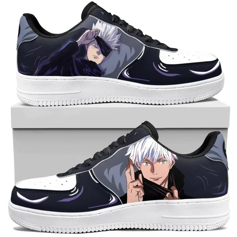 أحذية رياضية Jujutsu Kaisen Gojo Anime لكرة السلة للجنسين، أحذية كاجوال مخصصة عالية الجودة هدية عيد ميلاد #4