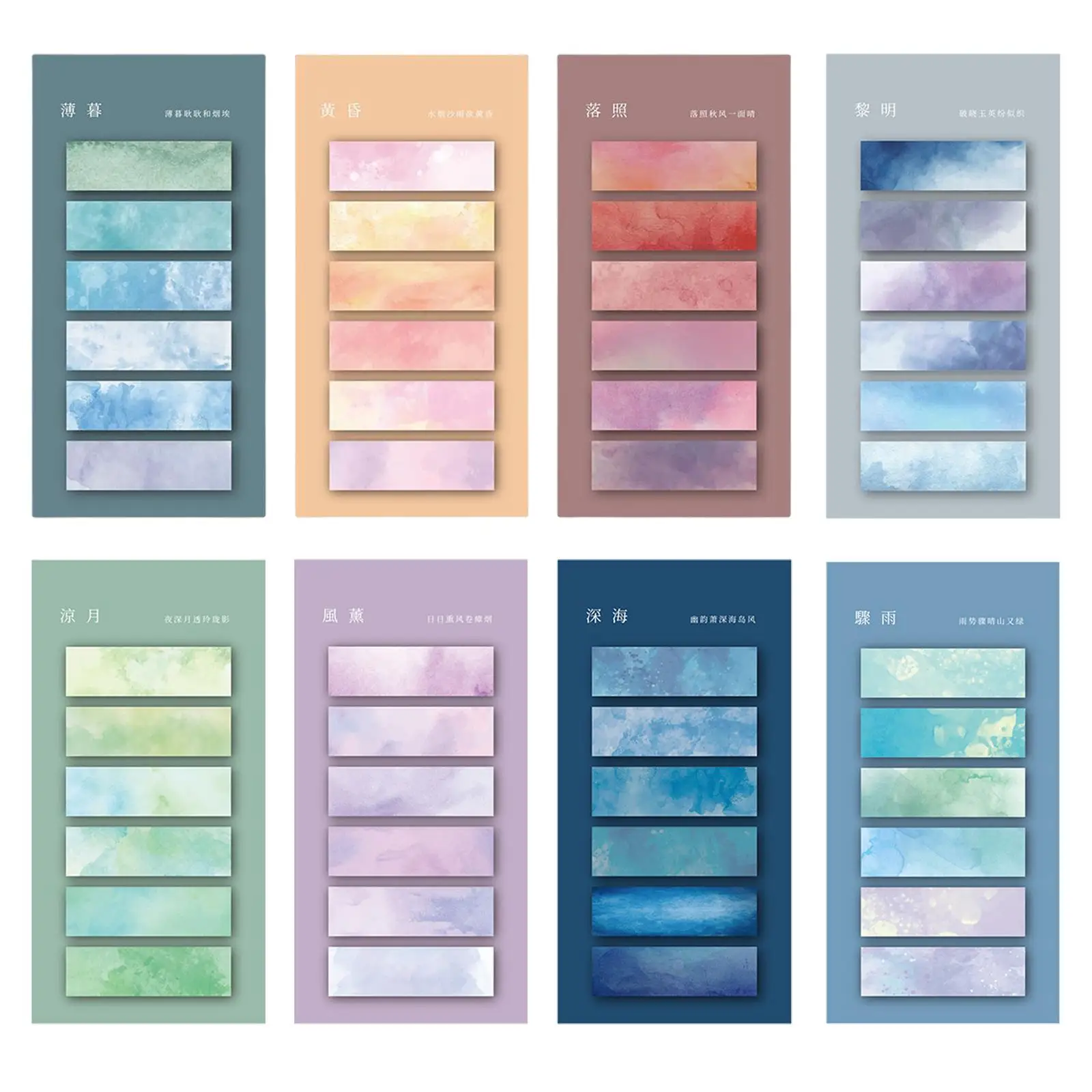 Color Page Markers Handwritten Sticky Notes Tabs for Documents Folders Notes