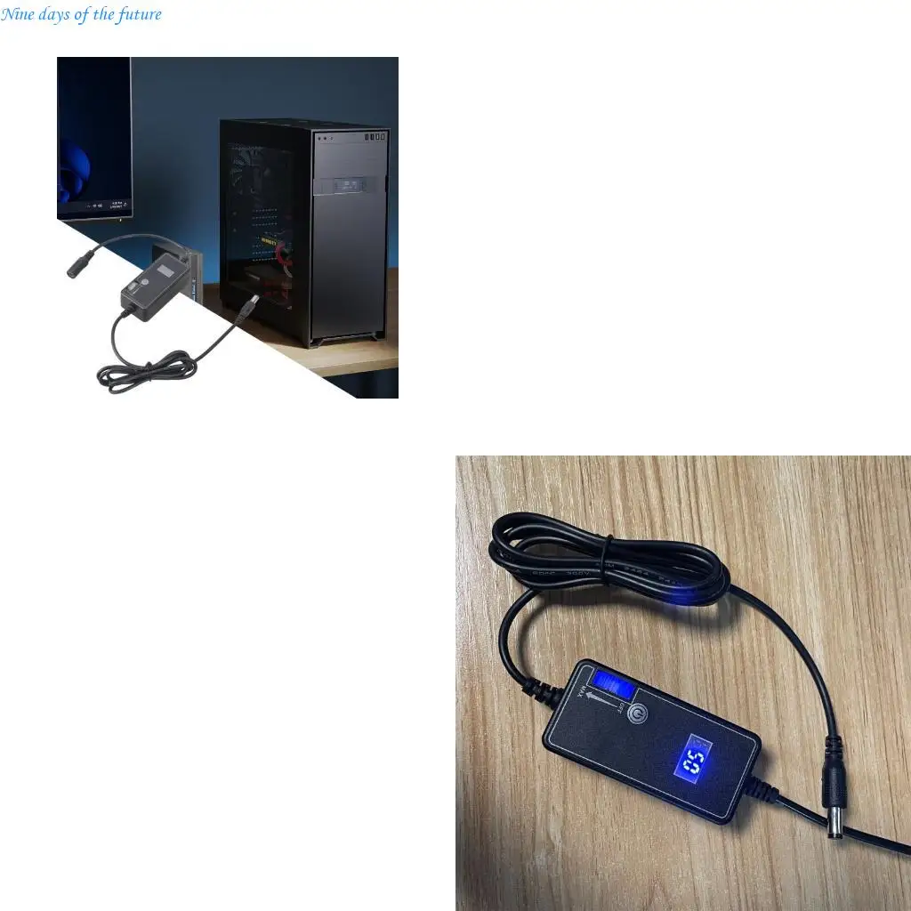 

5,5x2,1 мм, 50-скоростной контроллер, регулируемый контроллер вентилятора 12 В с дисплеем температуры для двигателя вентилятора