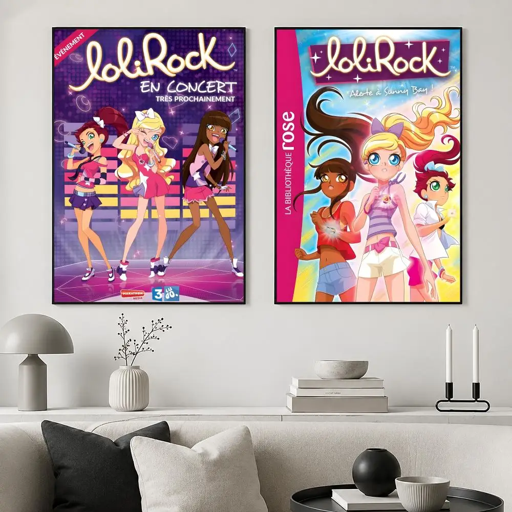 Magical Girl Cartoon L-LoliRock Poster Bedroom and living room posters, canvas paintings, wall art, home decoration