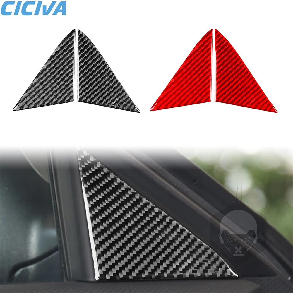 

For Hyundai Veloster 2012 2013 2014 2015 2016 2017 Carbon Fiber Inner A-pillar Panel 2pcs Cover Interior Accessories Stickers