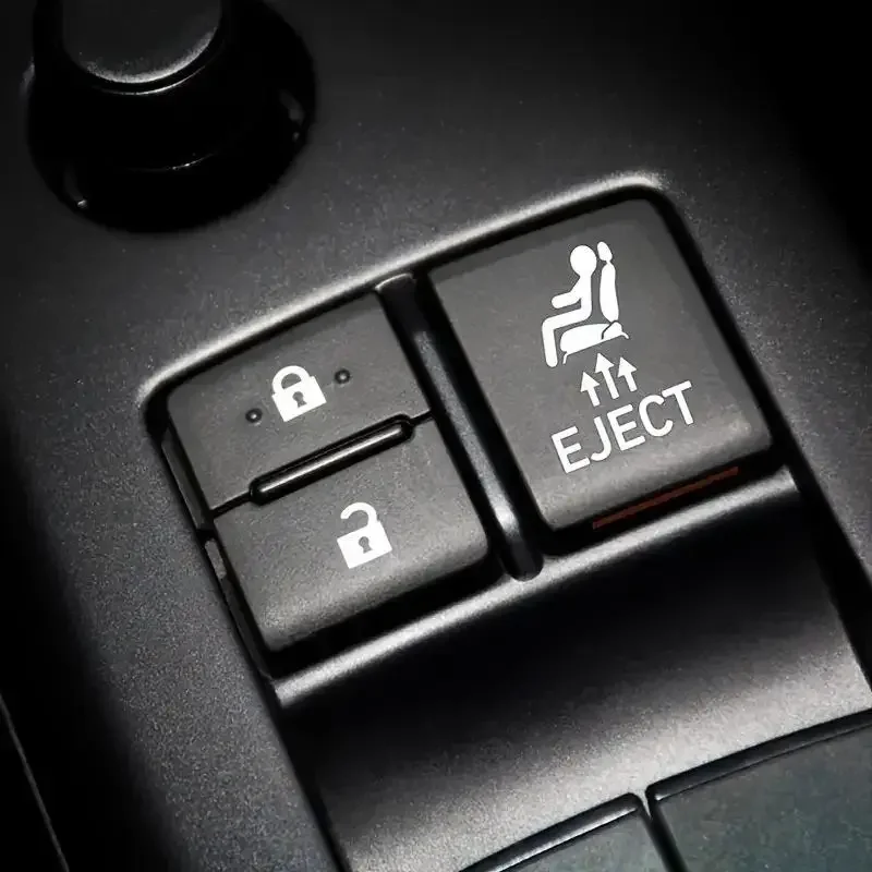 4Pcs Humorous EJECT Button Stickers for Empty Car Dashboard Buttons Men Automotive Joke Gift for Car Enthusiasts Accessories