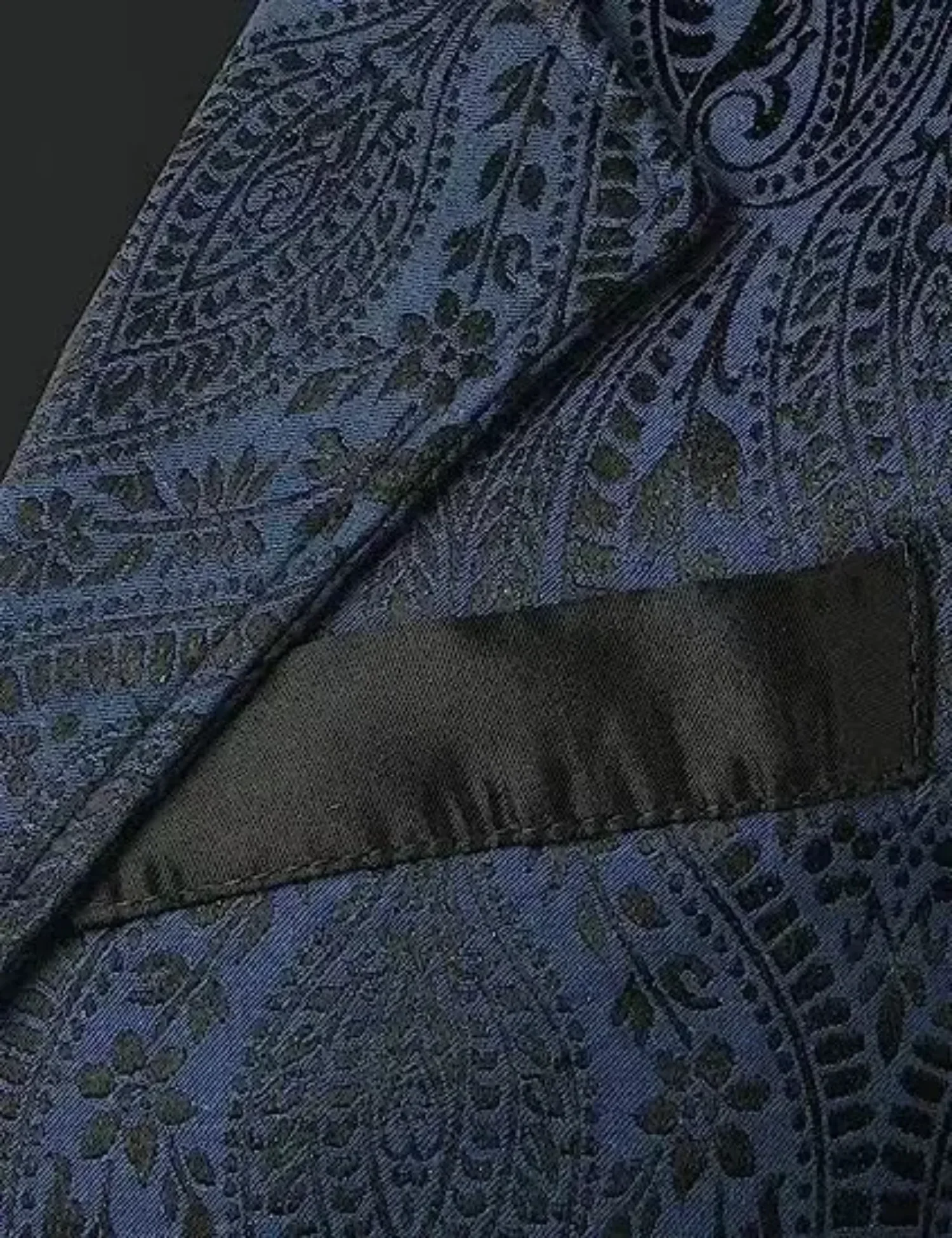 Herren Mehrfarbige Viktorianische Blumen-Jacquard Anzugweste mit Revers, Einreihig, Schmal Geschnitten, für Hochzeit, Bankett, Formelle Anlässe – Detail 24
