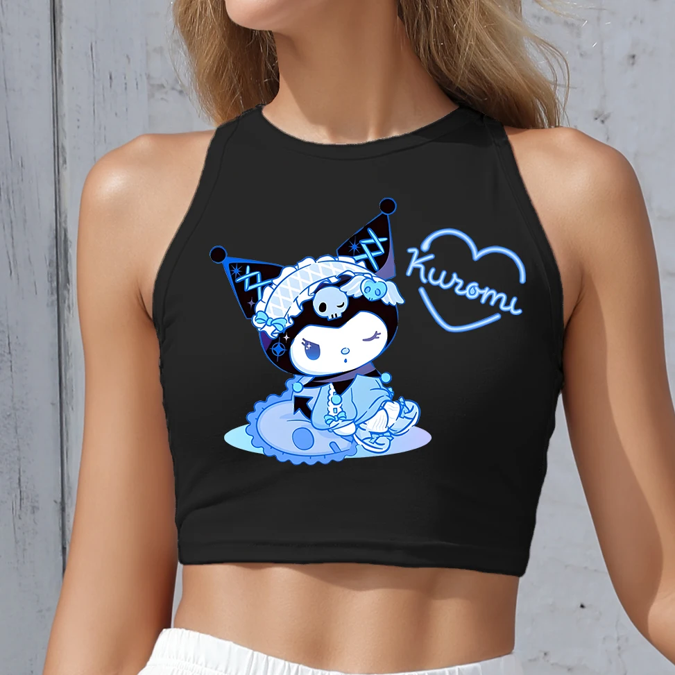 

Sweet Casual Fashion Knitted T-shirts for Street Fashion Enthusiasts Womens Sexy Crop Top Woman Hot Versatile Summer Basic Shirt