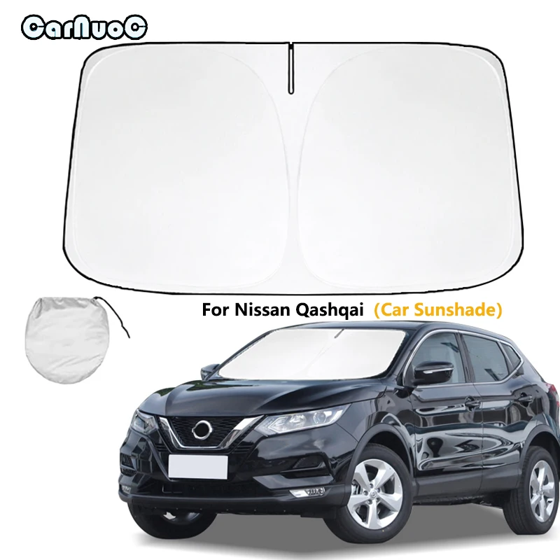 For Nissan Qashqai 2006 2007 2008-2024 Car Front Window Sunshade Cover Sun Shade Windshield Visor Windscreen Folding Auto UV