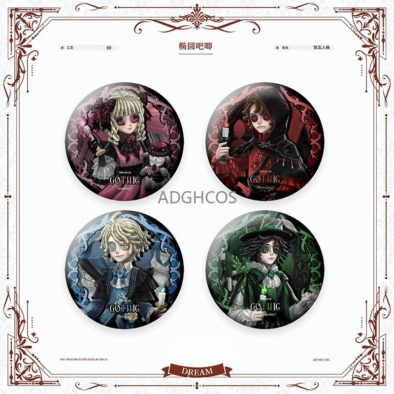 Identity V Doujin Set Luca Balsa Norton Campbell Subedar Little Girl Badge Pin Acryl Stand Shikishi Art Board Polaroid-kaart