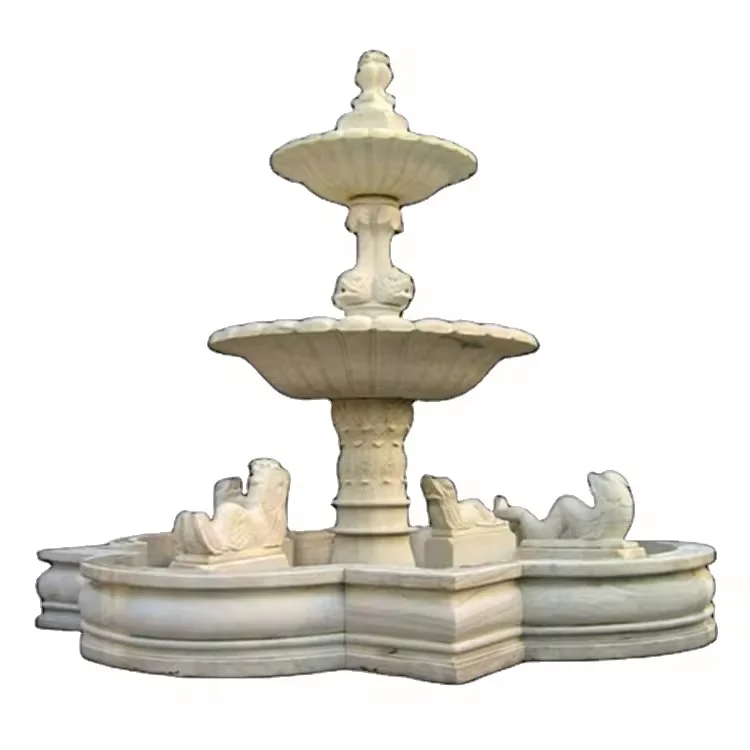Entrance Marble Dining Room Fountain White Marble Garden Sculpture Large Marble Outdoor Garden Water Fountain Deposit Only