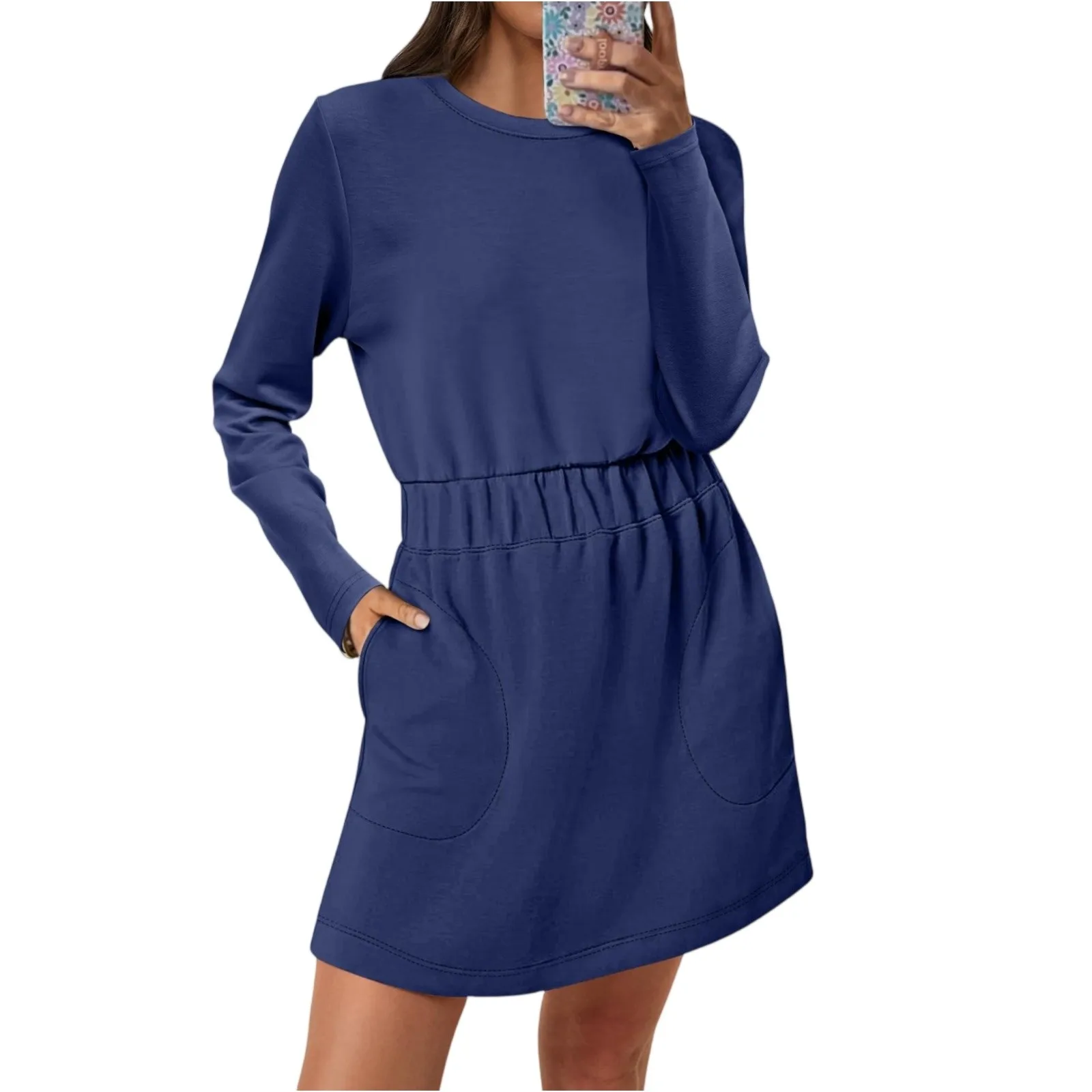 Women'S Fashion Casual Long Sleeve Dresses Vestidos Para Mujer Ropa De Mujer Short Dresses Dresses For Woman плаття жіноче