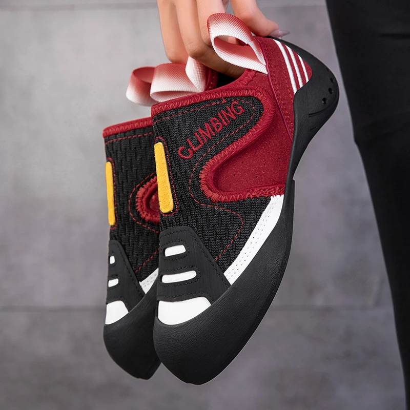 

Профессиональная обувь для скалолазания для детей, взрослых, родителей, прочная, устойчивая к царапинам и противоскользящая брендовая альпинистская обувь