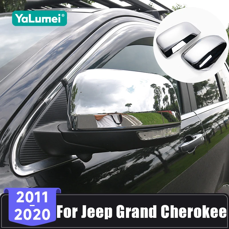 ジープ グランドチェロキー WK2 2011 2012 2013 2014 2015 2016 2017 2018 2019 2020 車用リアビューミラーキャップ ウィングミラー トリムカバー