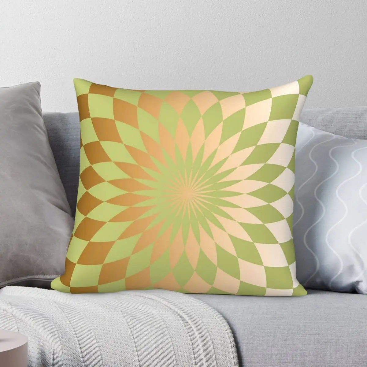 Spectral Geometric Jade Pillowcase Polyester Linen Velvet Pattern Zip Decor Pillow Case Bed Cushion Cover Wholesale 45x45