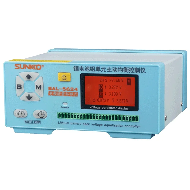 

In stockSUNKKO BAL 5624 Lithium Battery Pack 24 Series Active Balancing Repair Instrument 8A Recovery Voltage Difference HD LCD