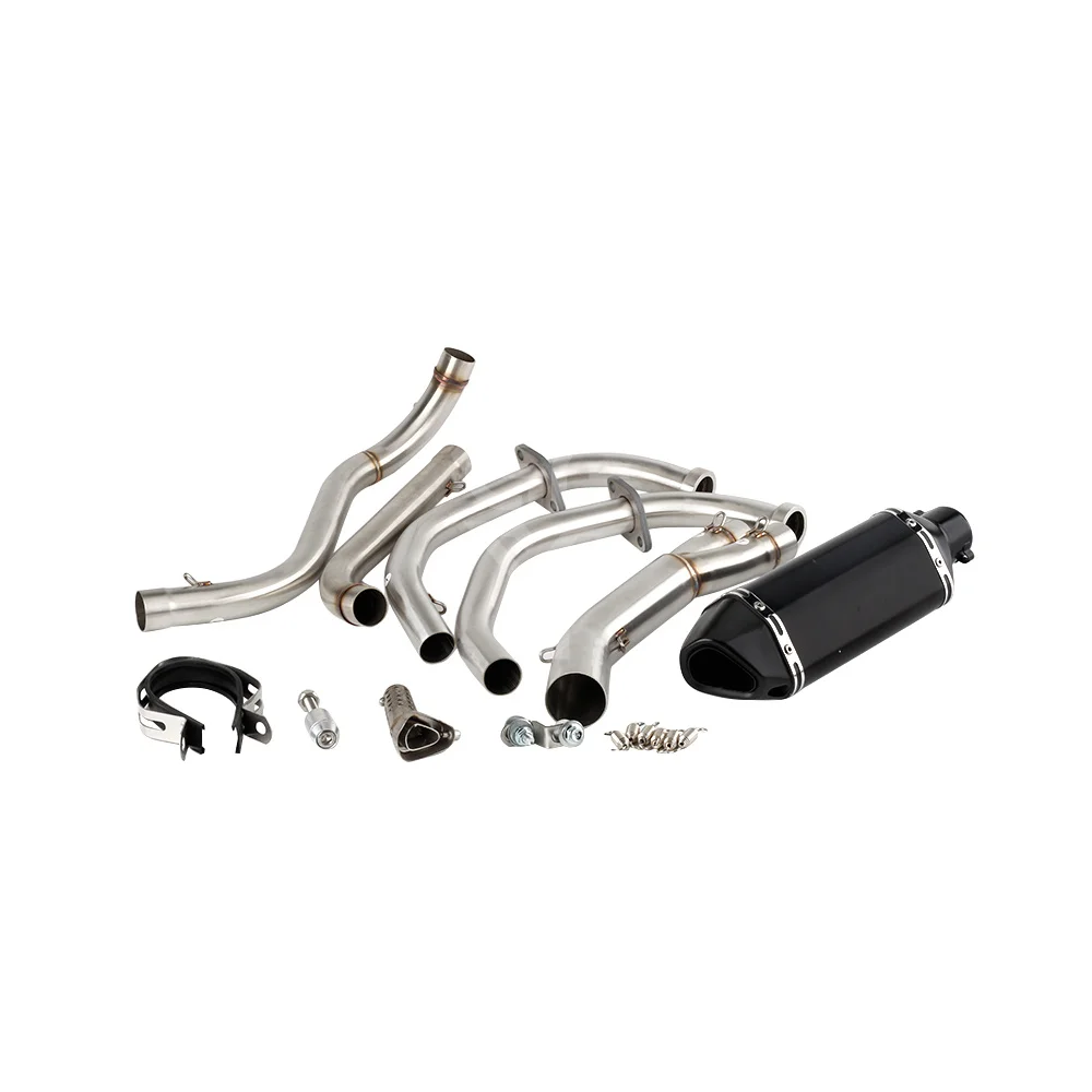 For Kawasaki KLE500 1991 to 2007 KLE 500 Escape Motorcycle Exhaust Muffler With Header Link Pipe Slip-on image 3
