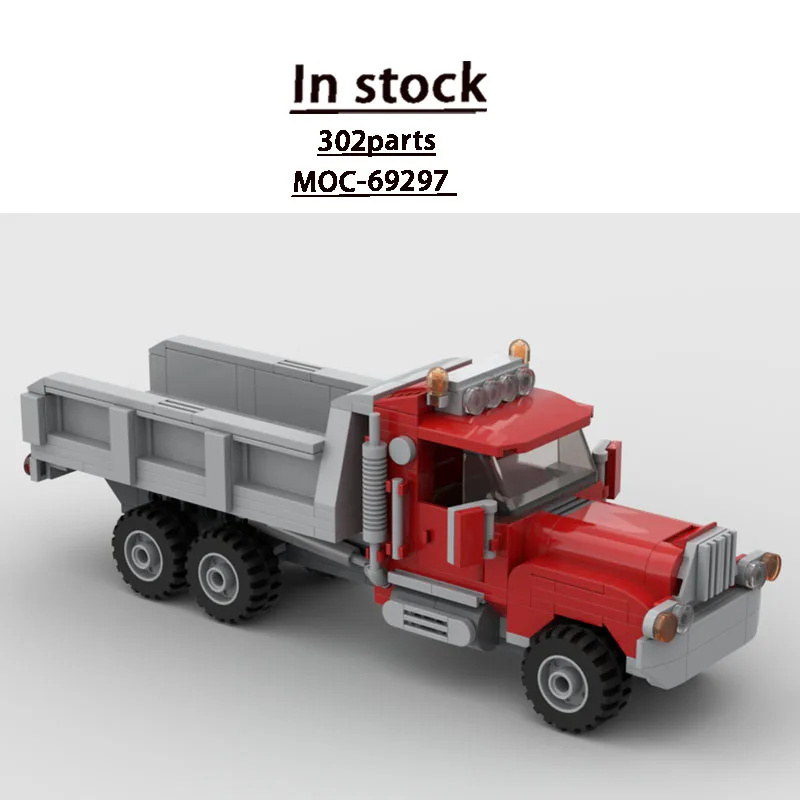 

Новая модель мини-грузовика-самосвала MOC-69297, конструктор из 302 деталей, подарок для мальчиков на день рождения или Рождество