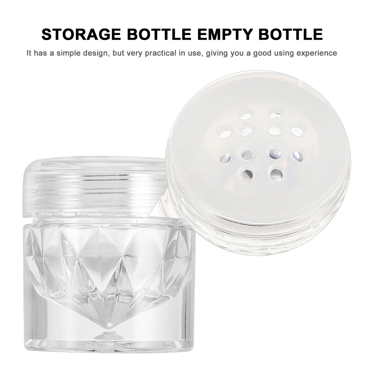 

10Pcs Sub Packaging Bottles for Loose Powder and Concealer Empty Storage Jar Refillable Compact Travel Container Light Eco-Safe