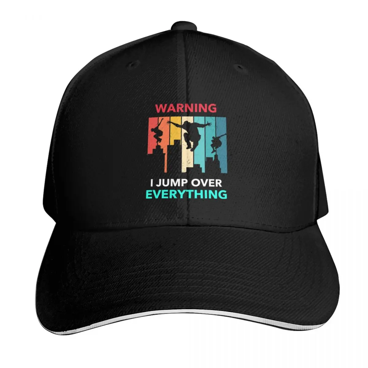 Stunt Performer, Warning I Jump over Everything Baseball Cap Men Women Casual Summer Sport Sun Cap