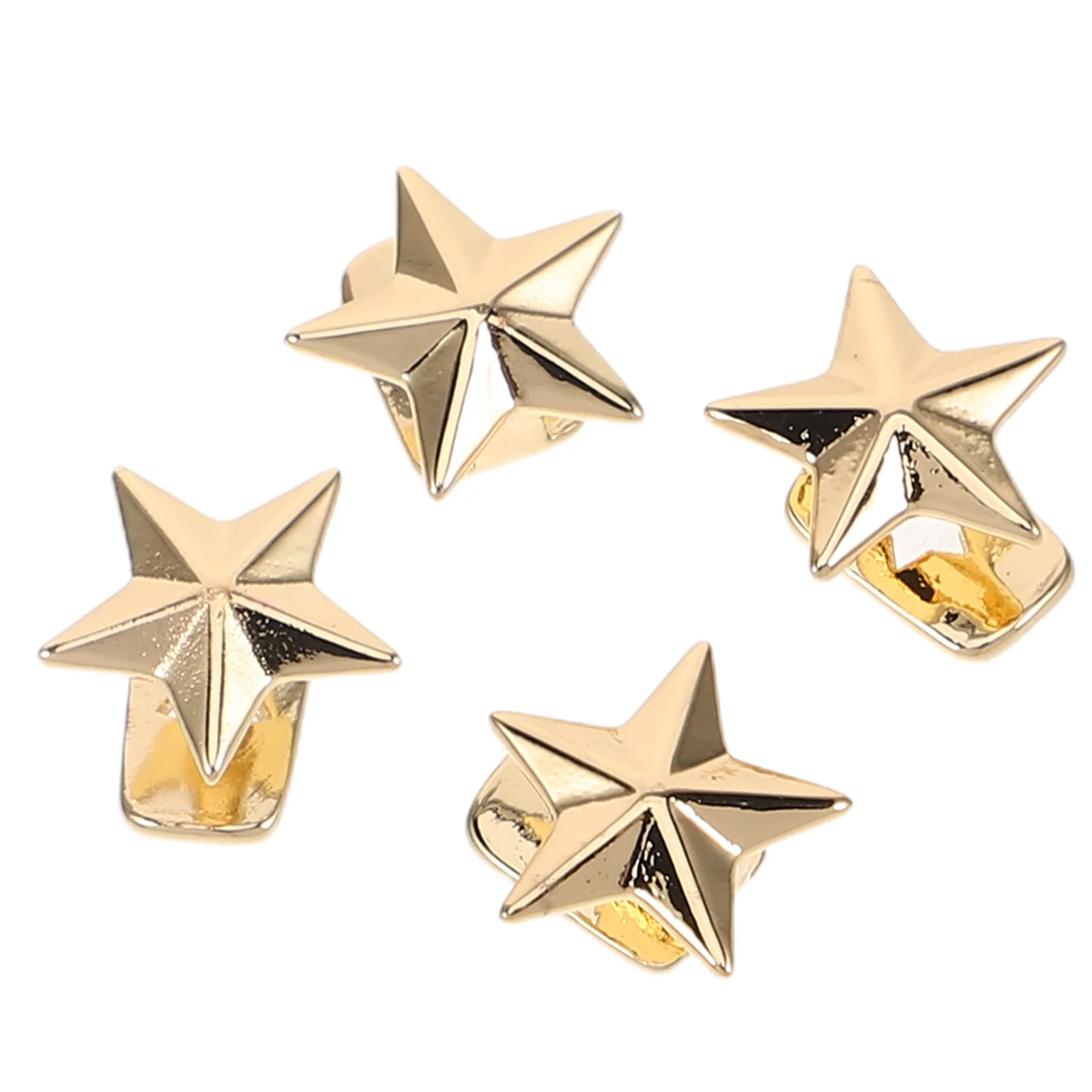 

4pcs Star Shaped Teeth Cap for Hip Hop Tooth Jewelry Single Grill Rapper Costume Props Cosplay Party Accessories