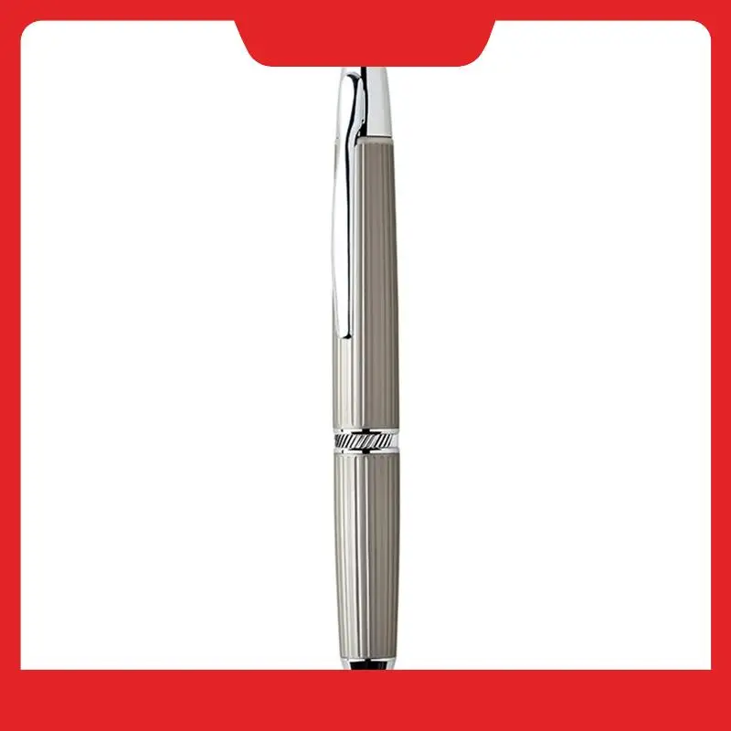 

Press Retractable Fountain Pen 0.4Mm Extra Fine Nib Stripe Ink Fountain Pen For School Office Supplies Writing