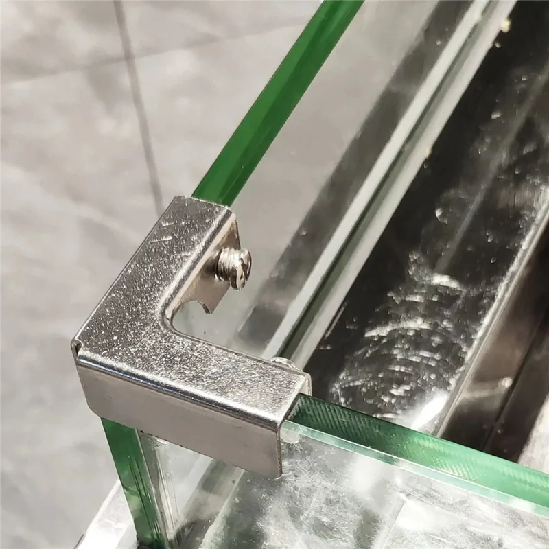 L 타입 유리 고정 클립, 양방향 유리 커넥터, 6-10mm 가구 하드웨어 유리 액세서리, 4 개