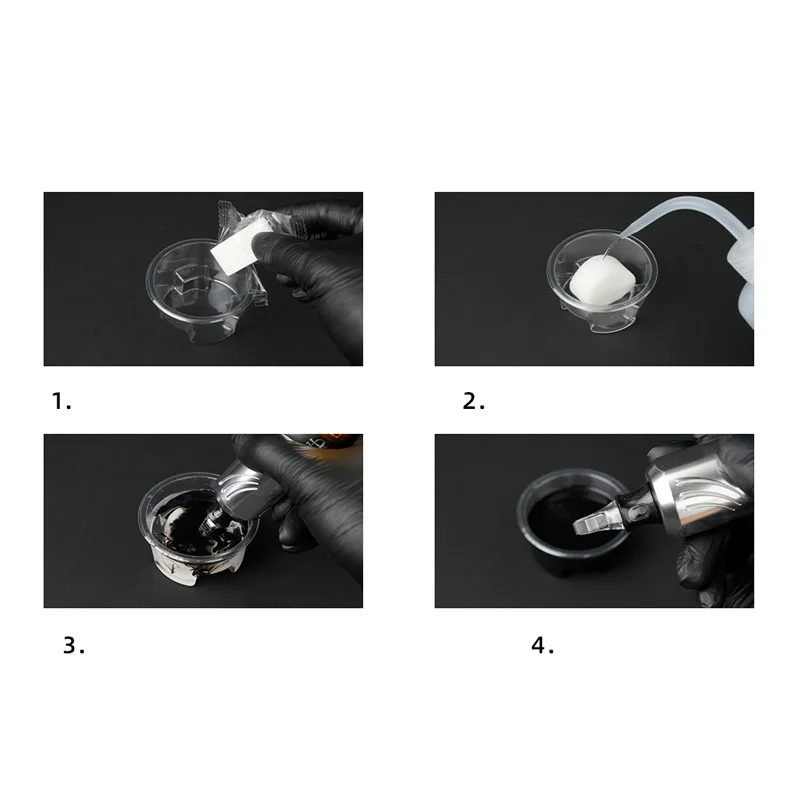 

Tattoo Needle Cleaning Cup Disposable Rinse Dip Foam Cups Sterilized Tattoo Dip Foam Sponge For Needle and Tip Rinse