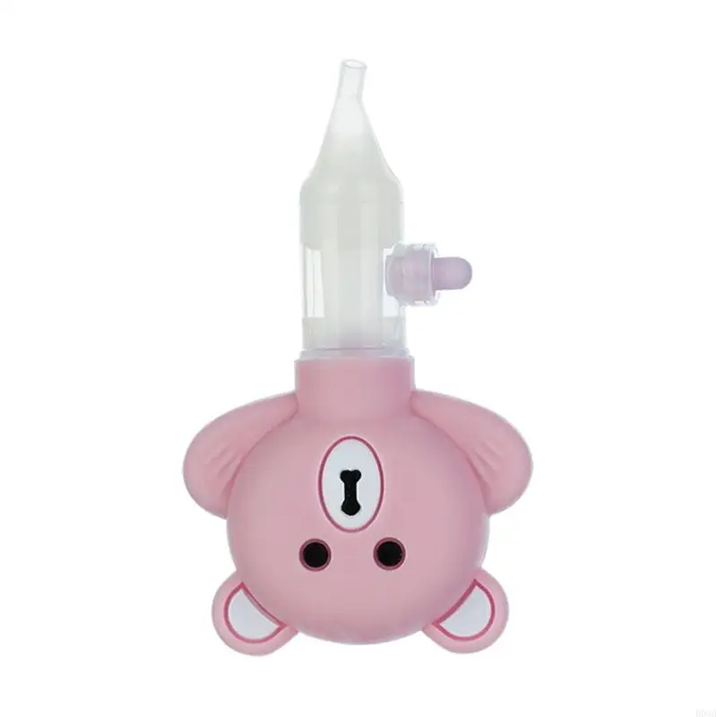 Kids Newborn Nasal Aspirator Cartoon Bear Silicone Baby Safety Nose Cleaner Vacuum Suction Sniffling Equipment