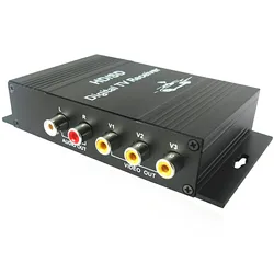 HD Car Digital TV Tuner Receive DVB-T MPEG-4 Dual 140-200KM/H SD for Europe Middle East Australia