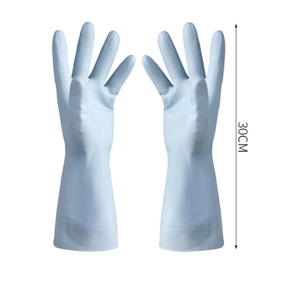 1 Pair Dishwashing Gloves Ultra Soft Protect Hands Waterproof Wash Dishes Latex Housekeeping Gloves Dishwashing Gloves Scrubber