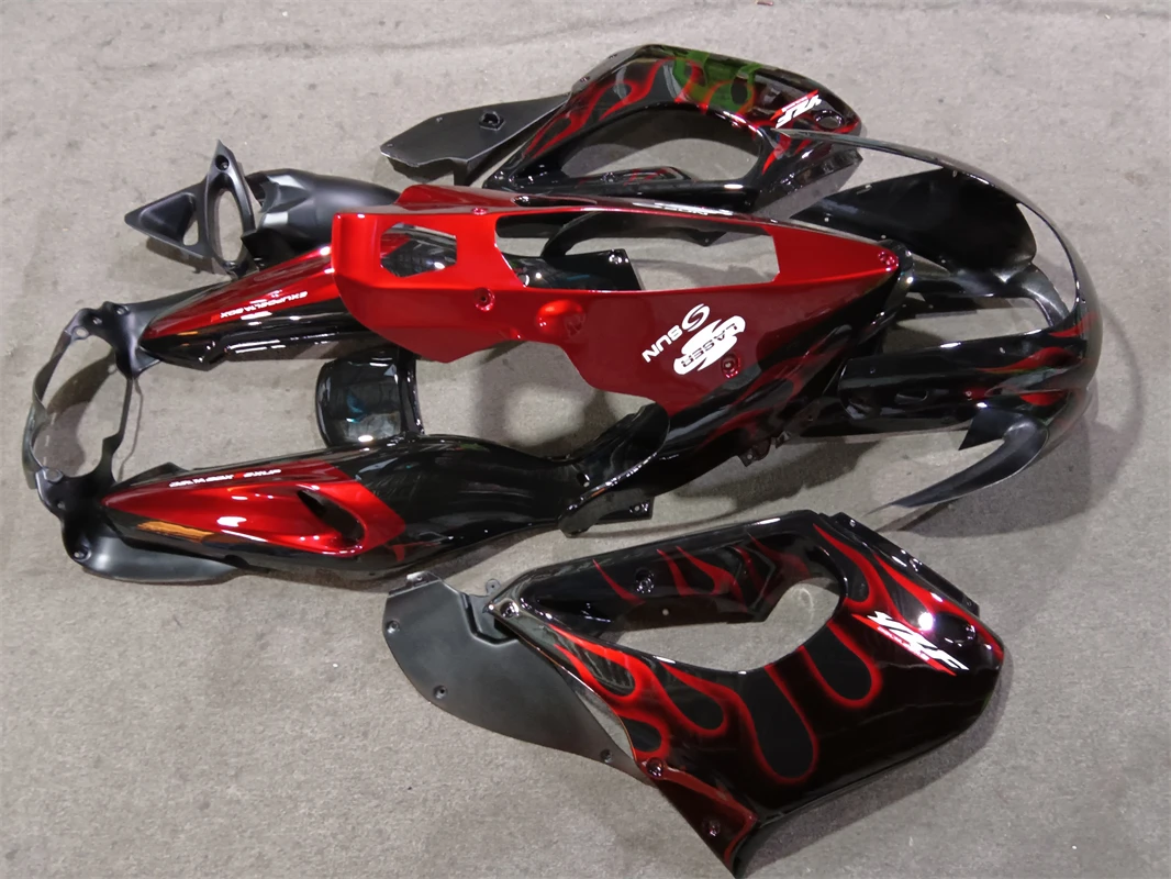 Wholesale YZF1000R Fairing Kit For Yamaha YZF 1000 Thunderace Fairing 97-07 Black red Motorbike Fairing