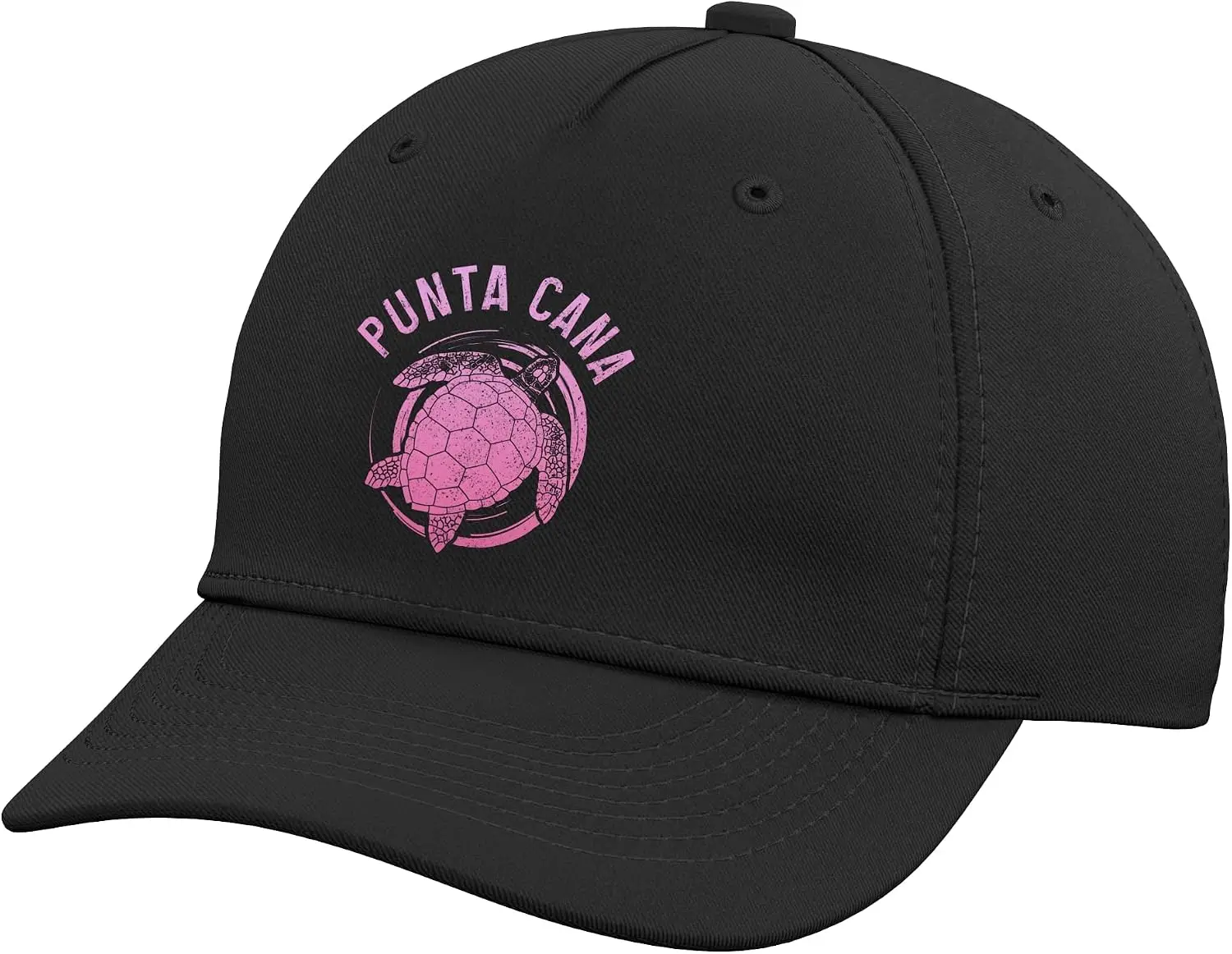 Punta Cana Dominican Republic Sea Turtle Souvenir Vintage Adjustable Baseball Hat Funny Cartoon-patterned Hat   Printing