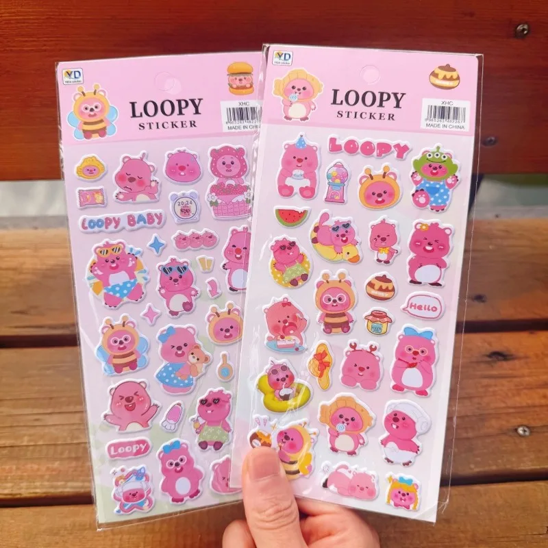 New Pororo Anime Cute Loopy 3D Foam Stickers, Lovely Cartoon Exquisite Stickers for DIY Phone Case, Desk & Journal Decoration view 5