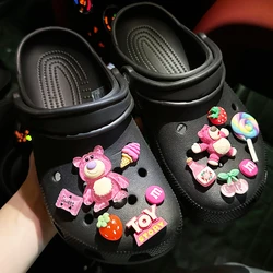 MINISO Sanrio Cute Bear Shoe Charm DIY Shoe Decorations Accessories for Bogg Bag Slides Sandals Clogs Kids Gifts