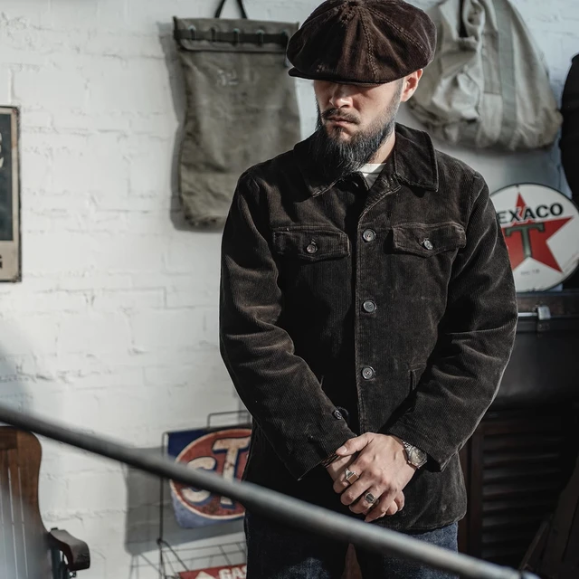Bronson Veste de chasse en velours cotele de style Heritage vetements de travail francais lourds manteau