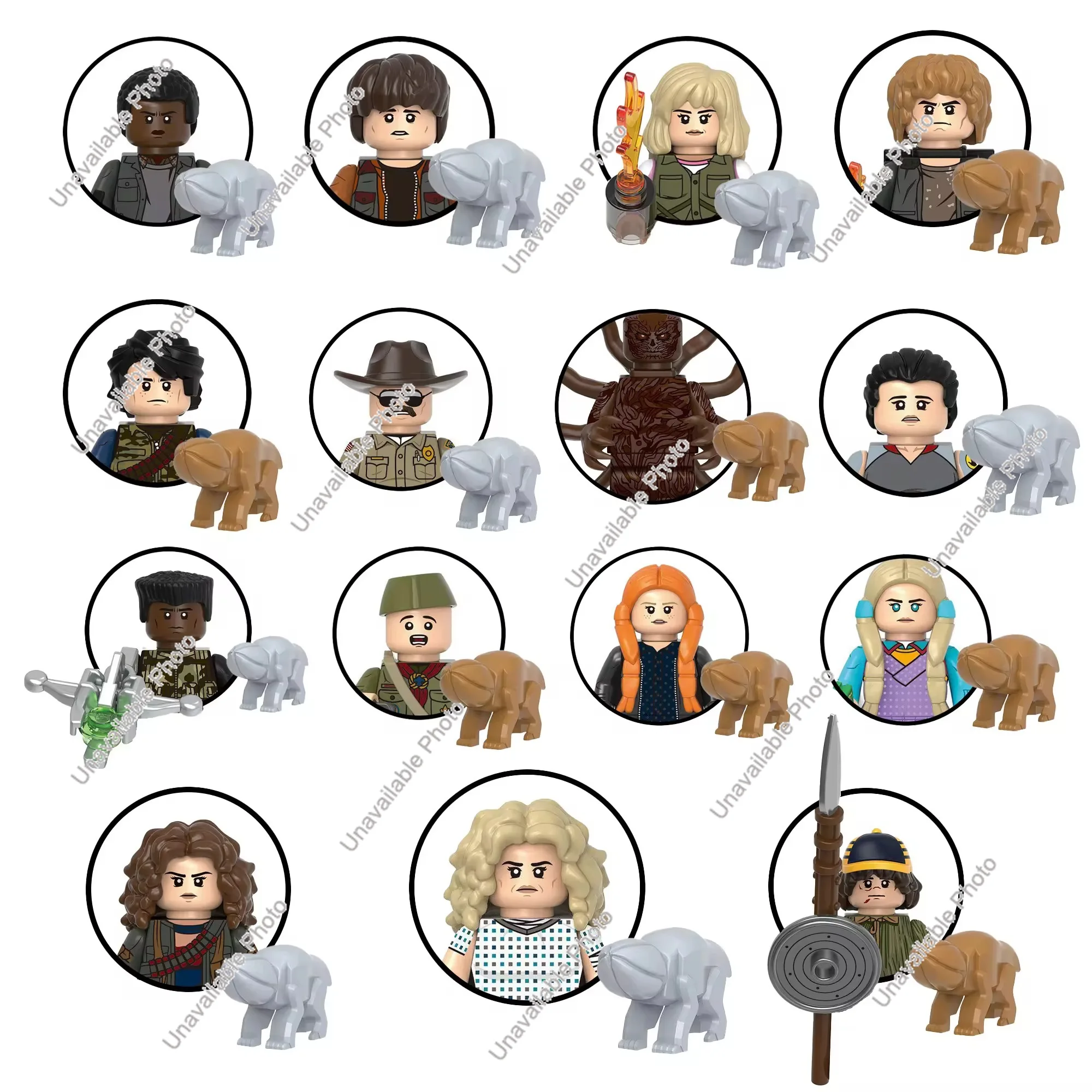 2026 New TV Show The Horrible Movie Dustin Mike Holly Vecna Will Steve Robin Hopper Jonathan Eleven Action MiniFigures Brick Toy