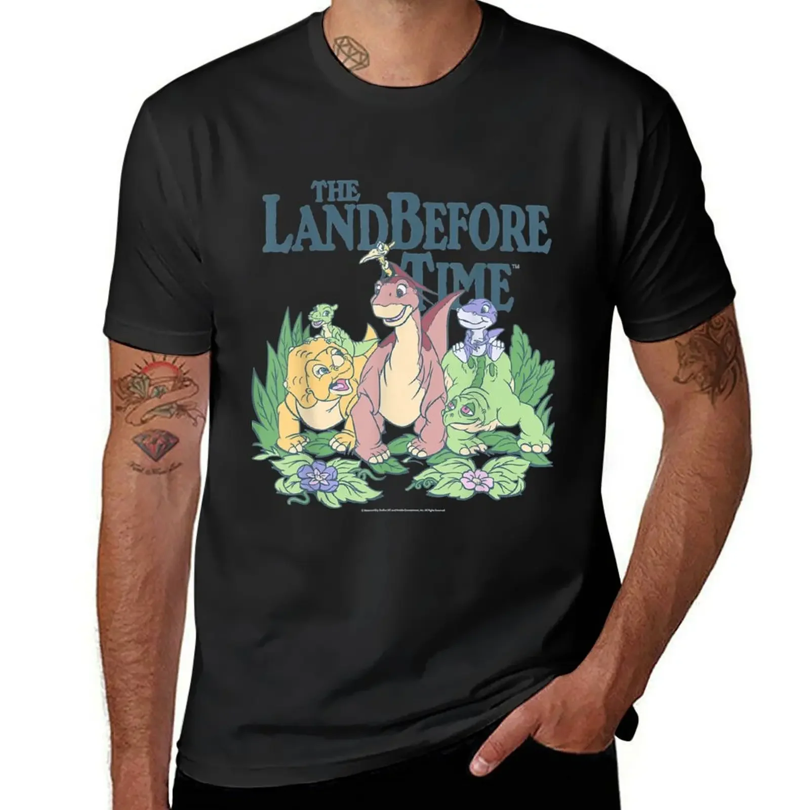 

Land Before Time Pastel Dinosaur Friends T-Shirt quick-drying anime mens t shirts pack