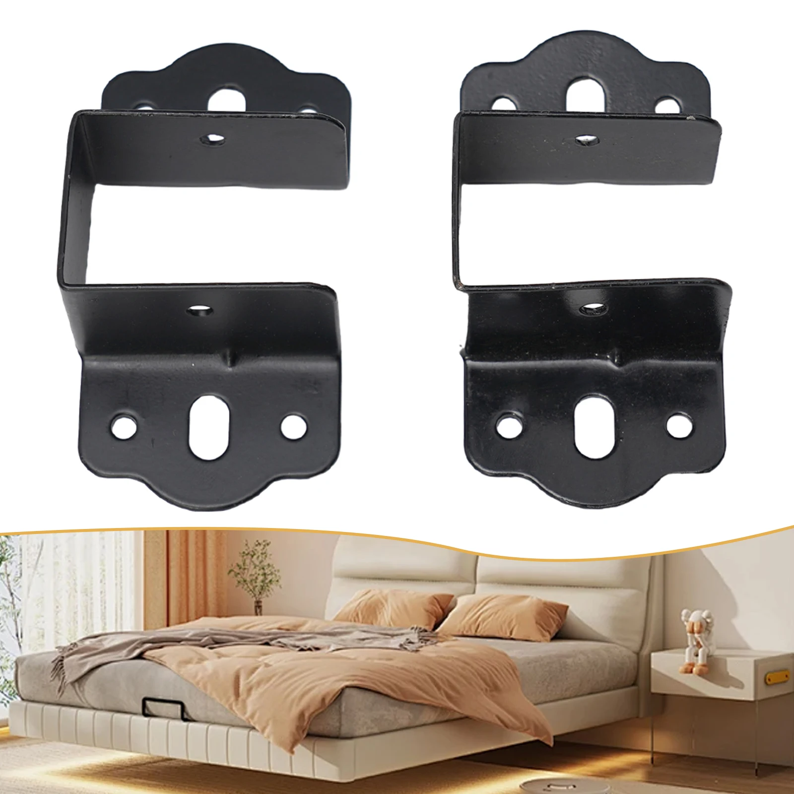 

Accessories Connector Parts Fixings Multi-function Replacement Sets Steel Support 1 Pair Bed Brackets Connecting