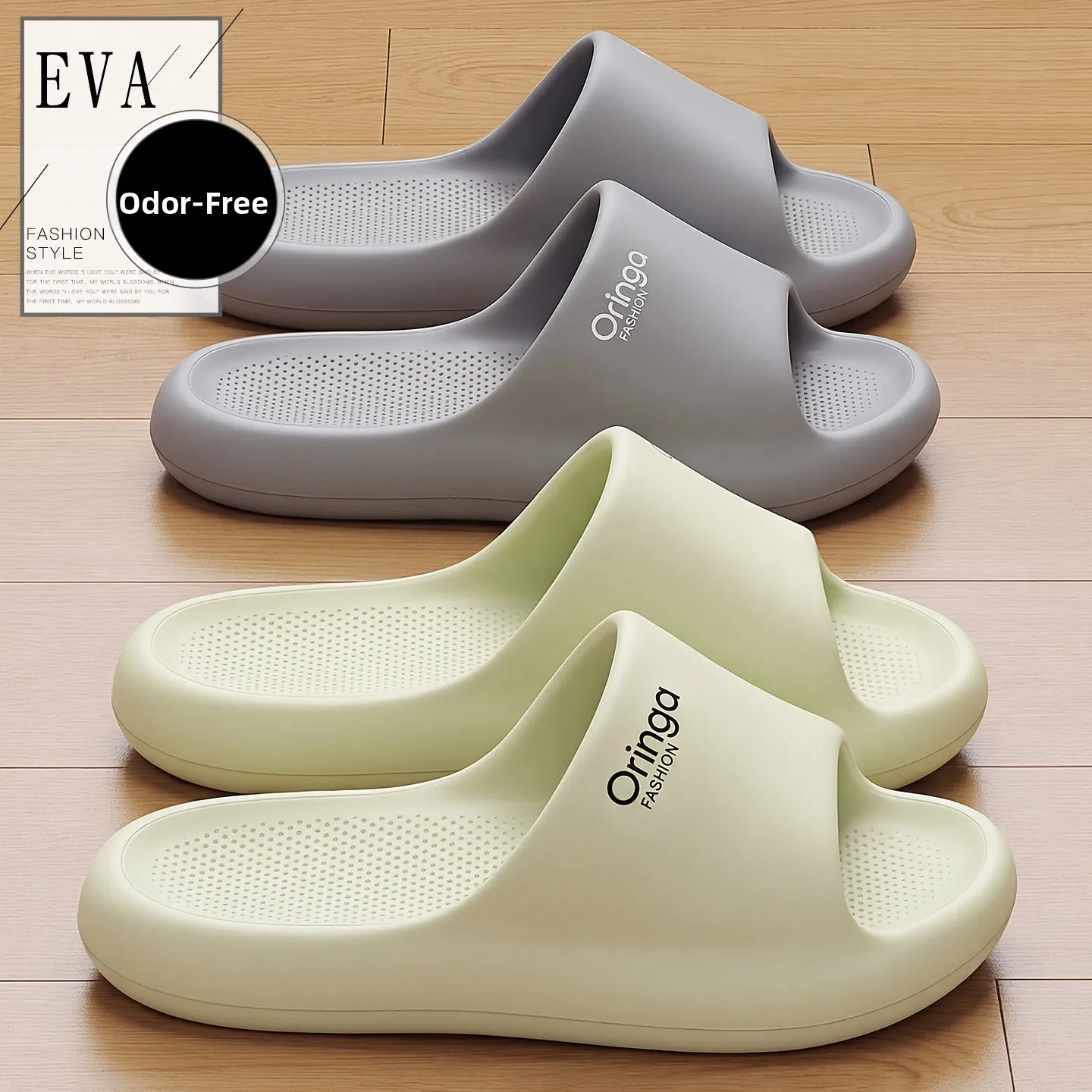 

Women's Indoor Home Anti-Slip Couple Arch Support Slippers Summer Bathroom Cool Men's Slippers Comfortable Casual Slippers