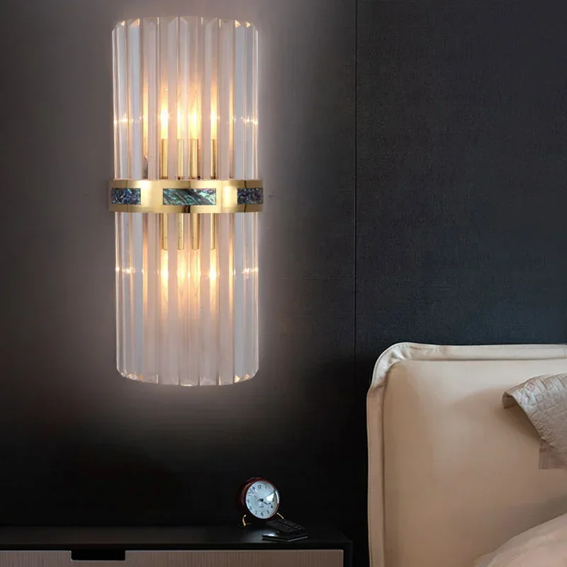 Applique Murale de Luxe en Verre LED, Luminaire Décoratif d'Nik, Idéal pour une Chambre à Coucher, un Bureau ou un Salon