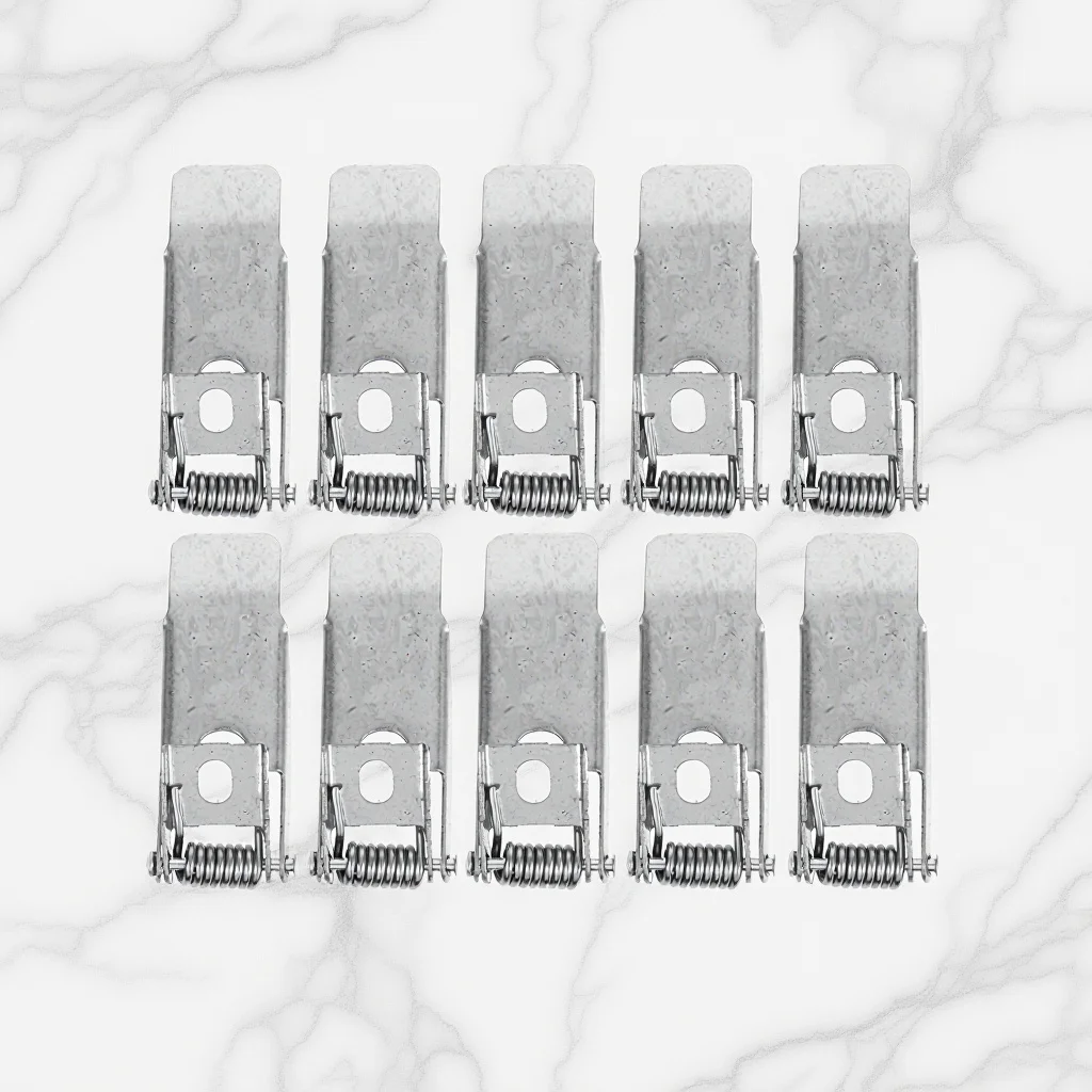 

10 Pcs Ceiling Light Spring Clips Downlight Base Holder Lights Garage Fixture Hook Retaining