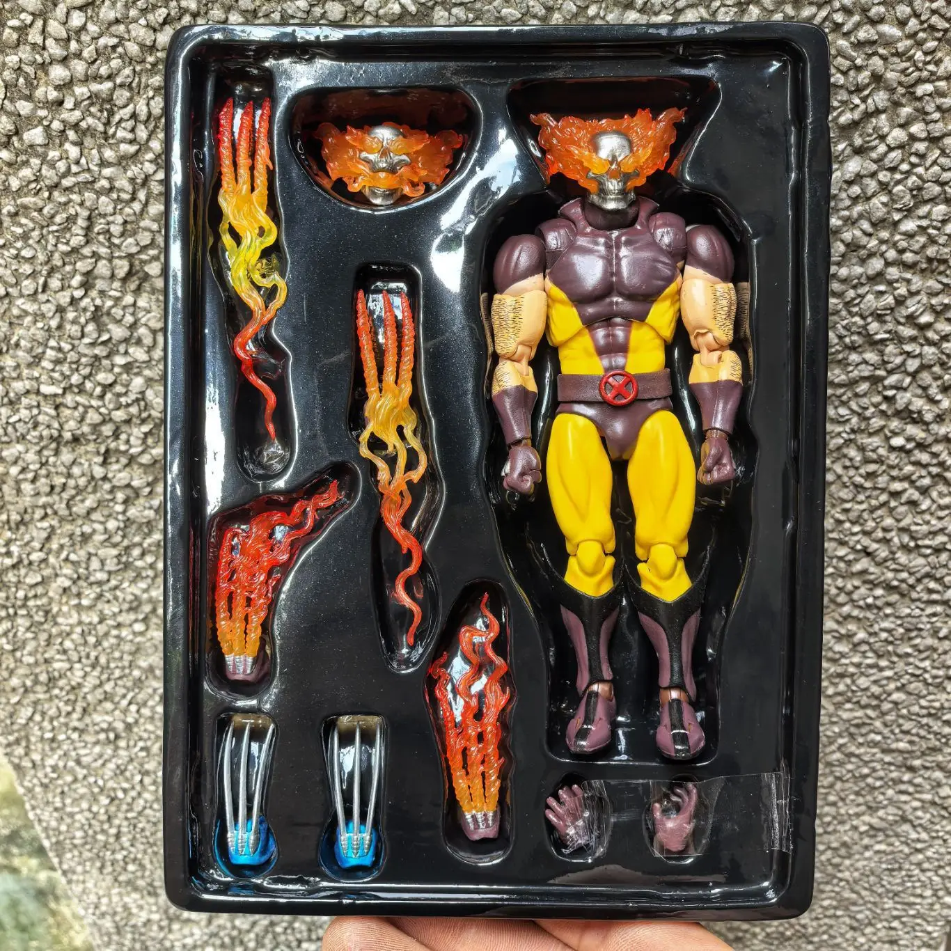 ألعاب مارفل Ct ولفيرين هيلفرين أرقام الساخن مافيكس 096 X-Men الجحيم النار عمل تمثال بولي كلوريد الفينيل تمثال جمع نموذج ديكور