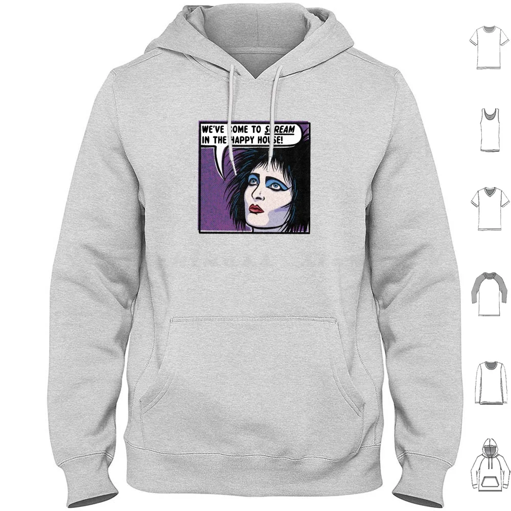 Comic Sioux Hoodie Cotton Long Sleeve Goth Indie Punk Music Stuffbymark Stuffbymarkuk Stuff By Mark