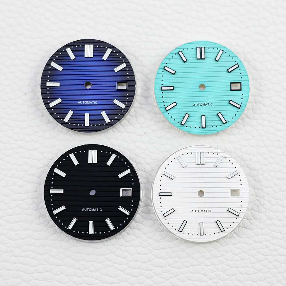 NH35 Dial 29.8mm Green Luminous Watch Dial Hands for Nautilus NH35 NH36 Mechanical Automatic Movement Watch Accessories