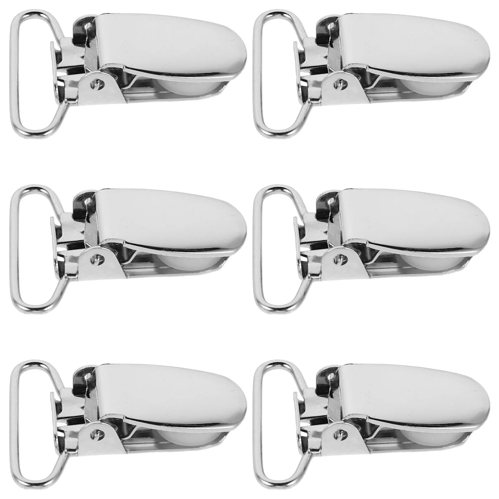 

30Pcs Duckbill Suspender Clips Metal Non-Slip Strap Buckles for Backpacks Garters Pants Trousers Bags Sewing Craft Fasteners