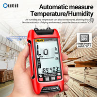 GN601 Wood Moisture Meter 0~99.9% Timber Hygrometer Moisture Content Test 20.5% RH Numerical Display Wall Moisture Detector